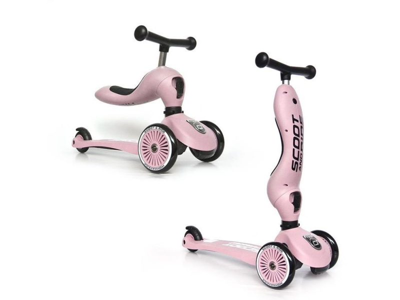 Scoot & Ride Highwaykick 1 Jeździk i hulajnoga 2w1 Rose